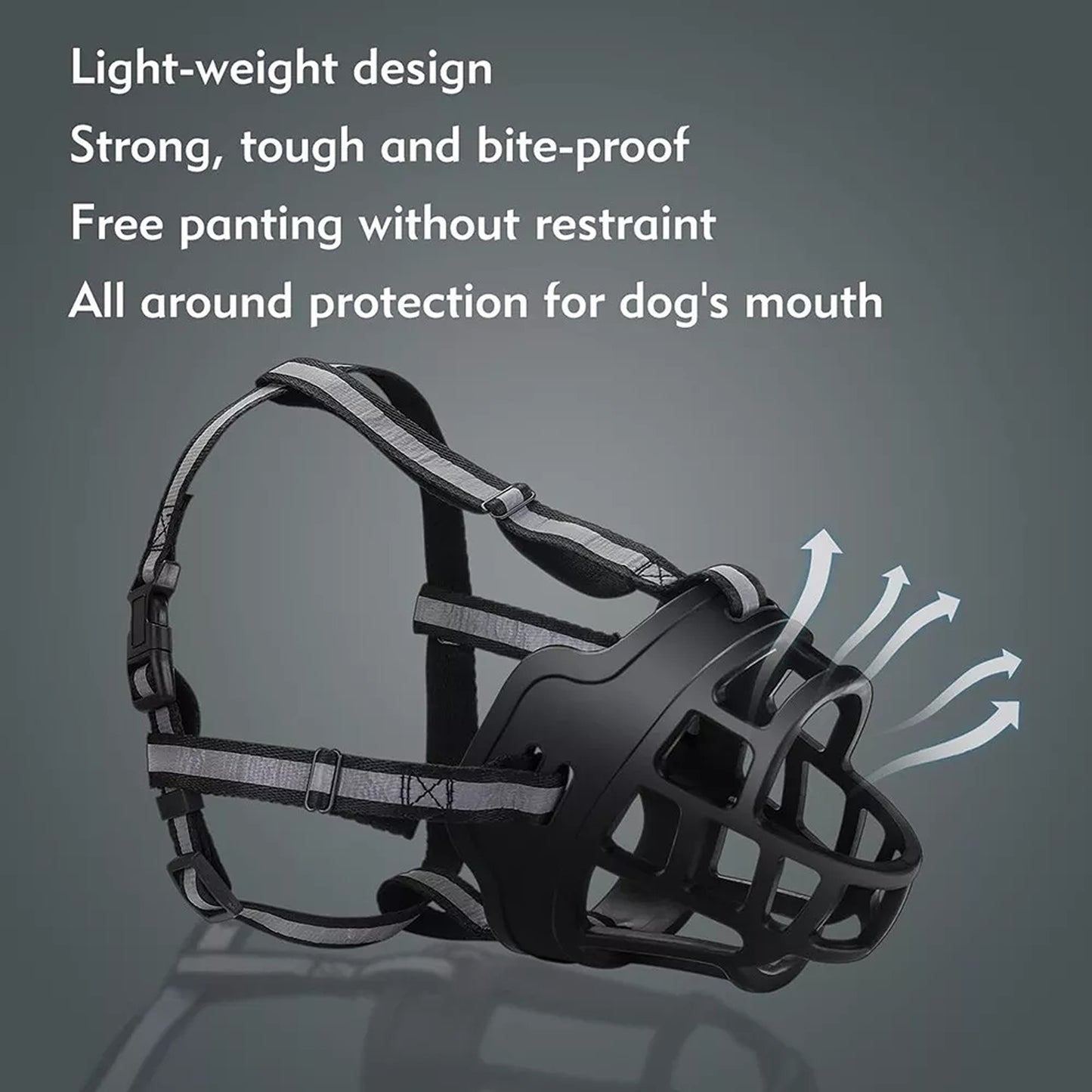 Adjustable Dog Muzzle Basket for Training and Anti Biting