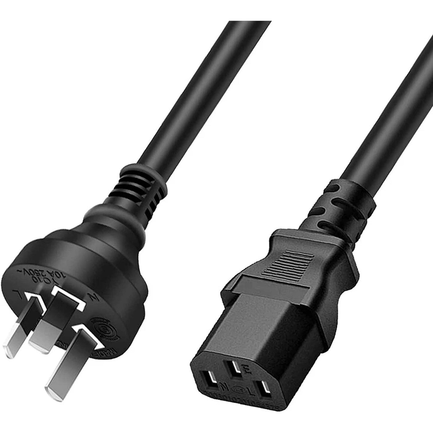 3 Pin Power Cable IEC C13 Connector 250V 10A 1.2M Extension Cord