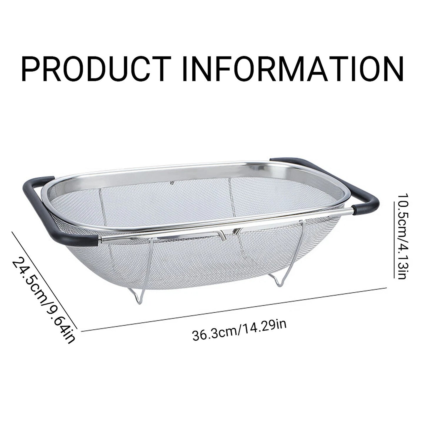 Kitchen Sink Drain Basket and Dish Rack Organizer