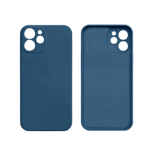 Blue Silicone Shockproof Protective Case for iPhone 16 15 14 13 12 11 Pro