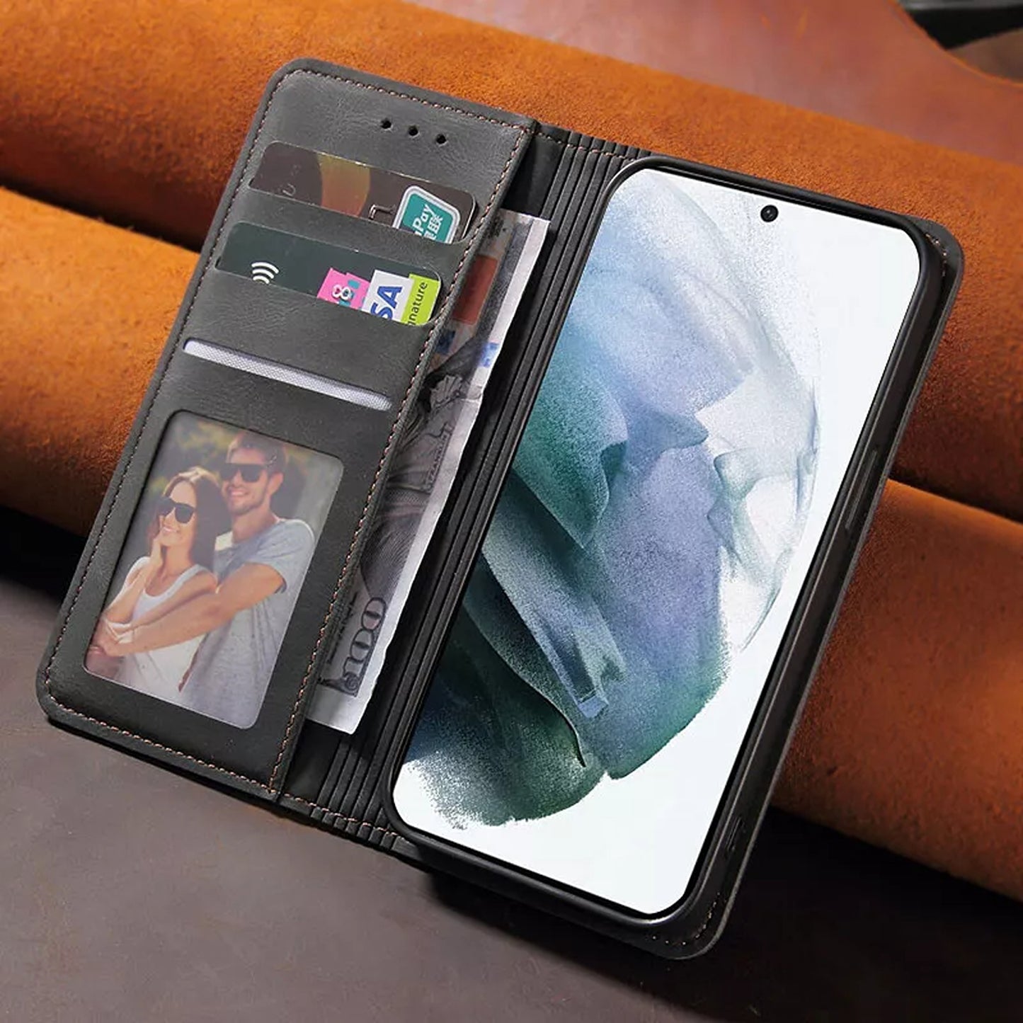 Wallet Leather Case Cover For Samsung Galaxy S9 Plus