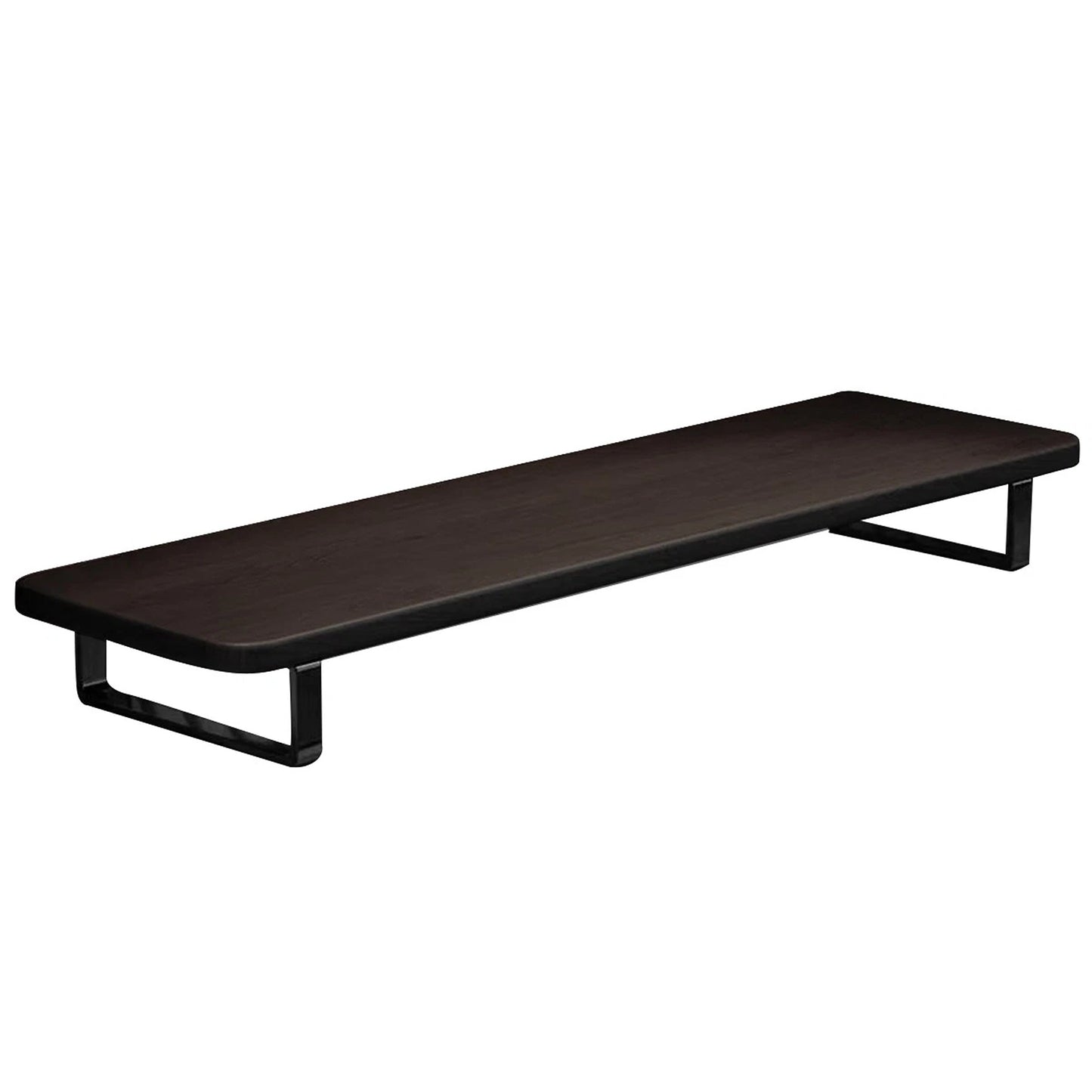 Black Monitor Riser Shelf for Improved Desk Organization