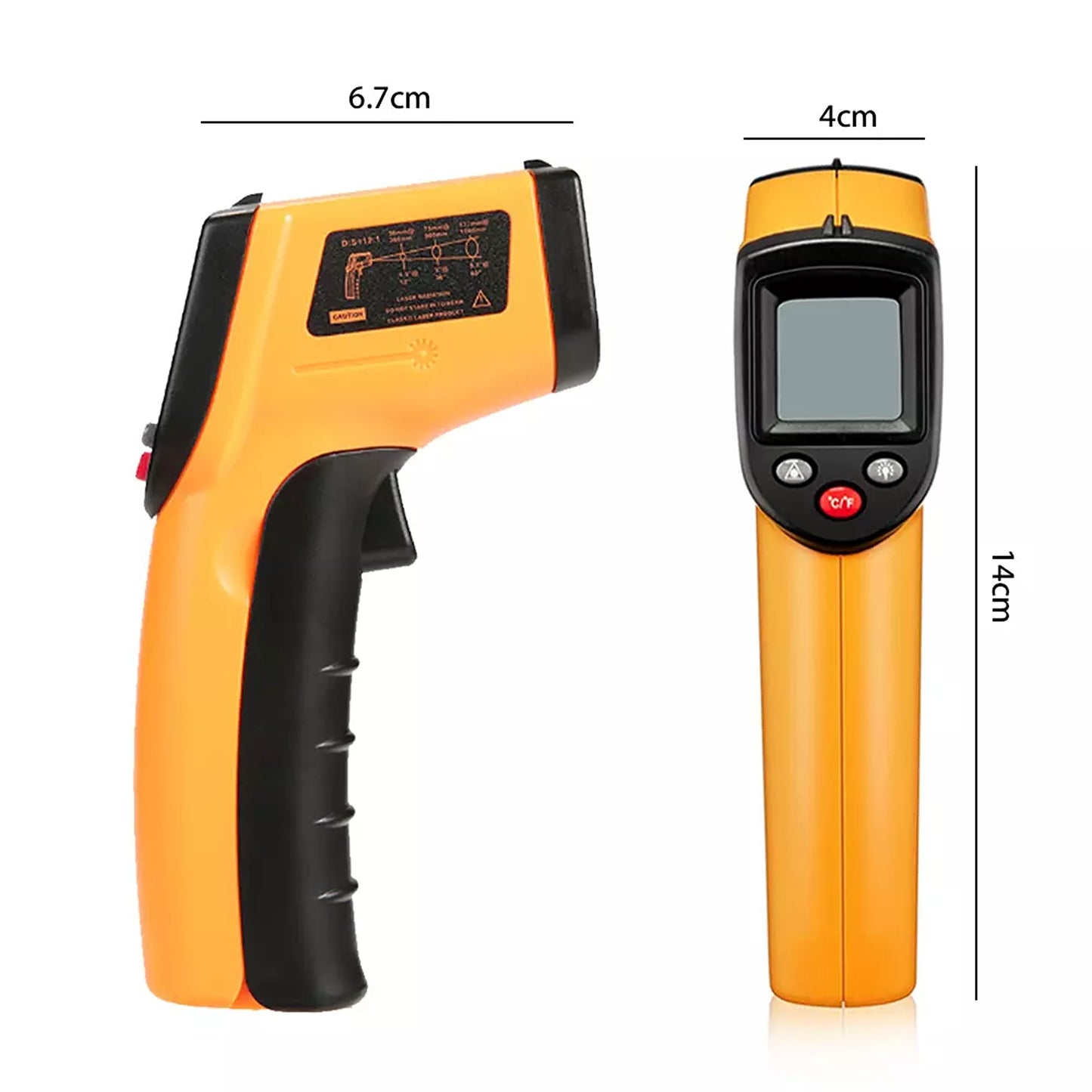 Digital Infrared Thermometer Non Contact Temperature Gun with LCD