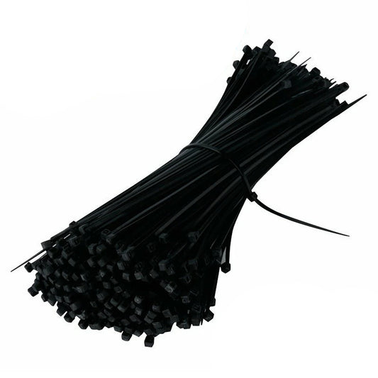 Black Nylon Cable Ties UV Stabilized 100pcs
