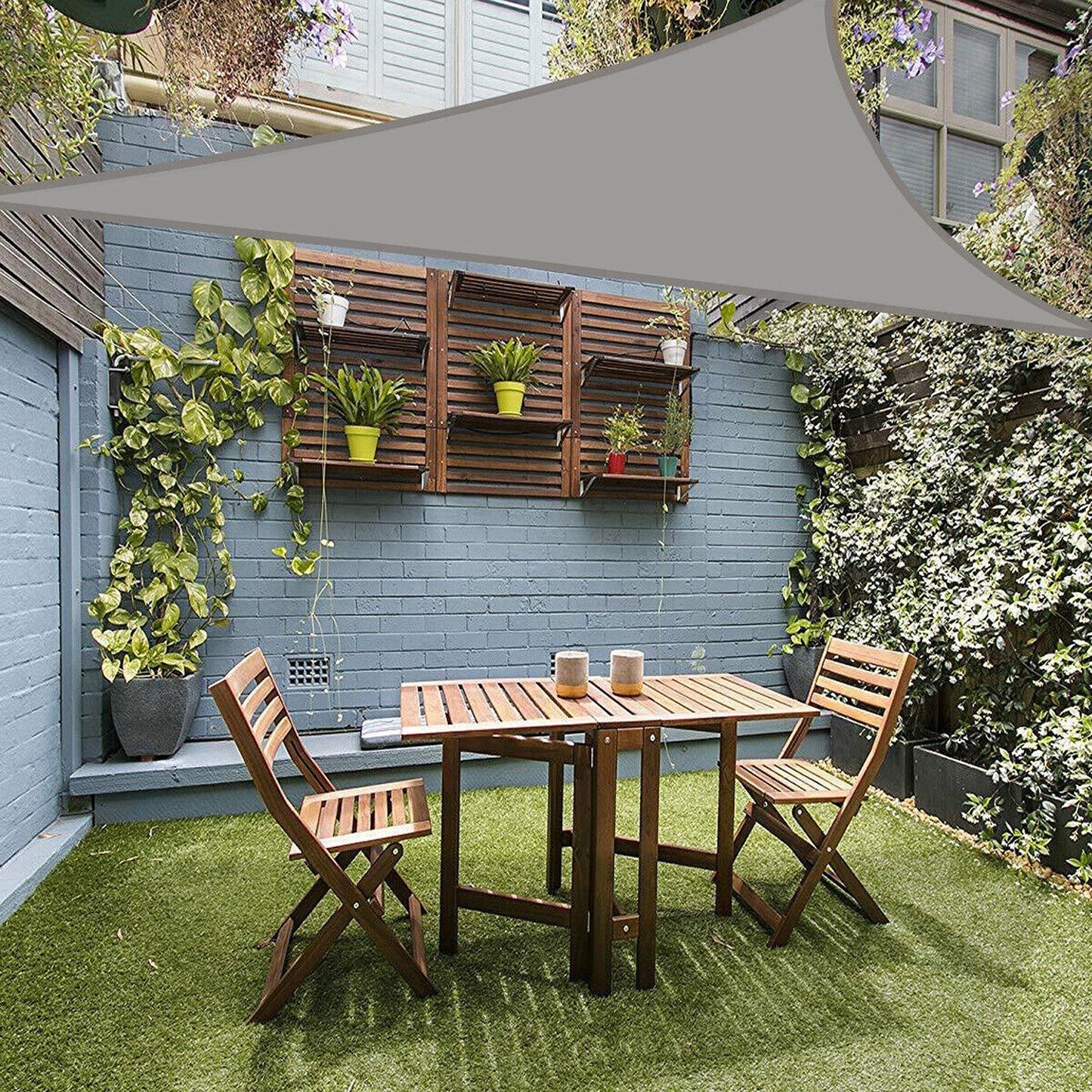 Grey Heavy Duty Shade Sail Waterproof Canopy
