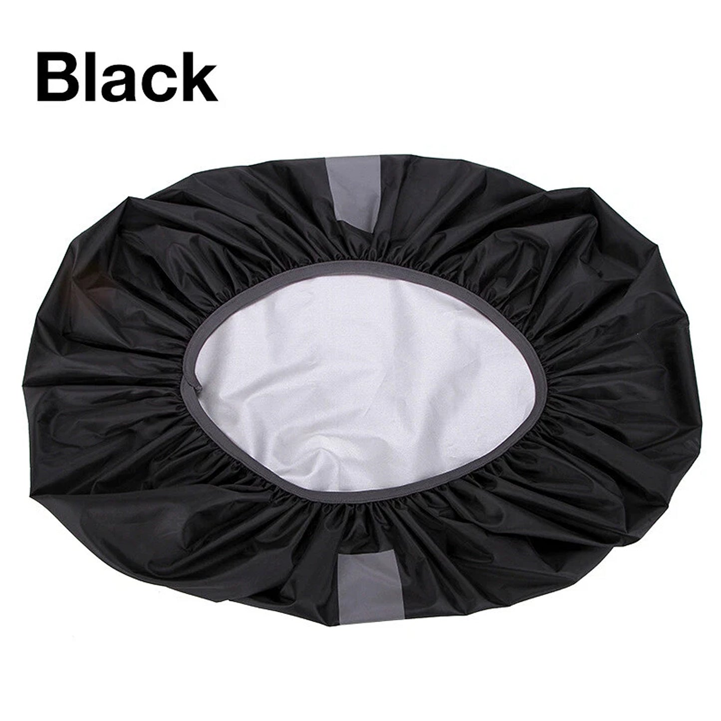Lightweight Foldable Travel Backpack with Rain Cover for Outdoor Use - Black