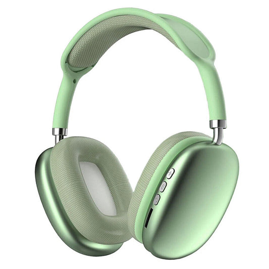 Green Wireless Bluetooth Noise Cancelling Over Ear Headphones