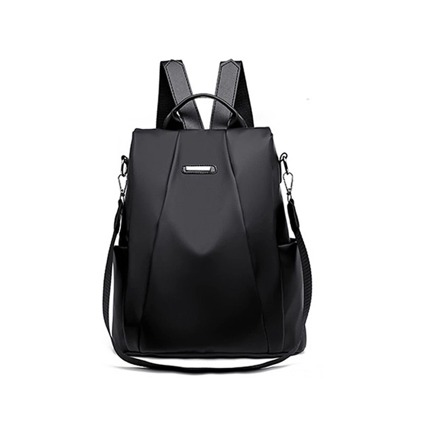 Black Womens Oxford Backpack for Travel and Work