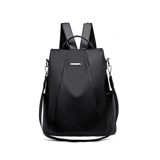 Black Womens Oxford Backpack for Travel and Work