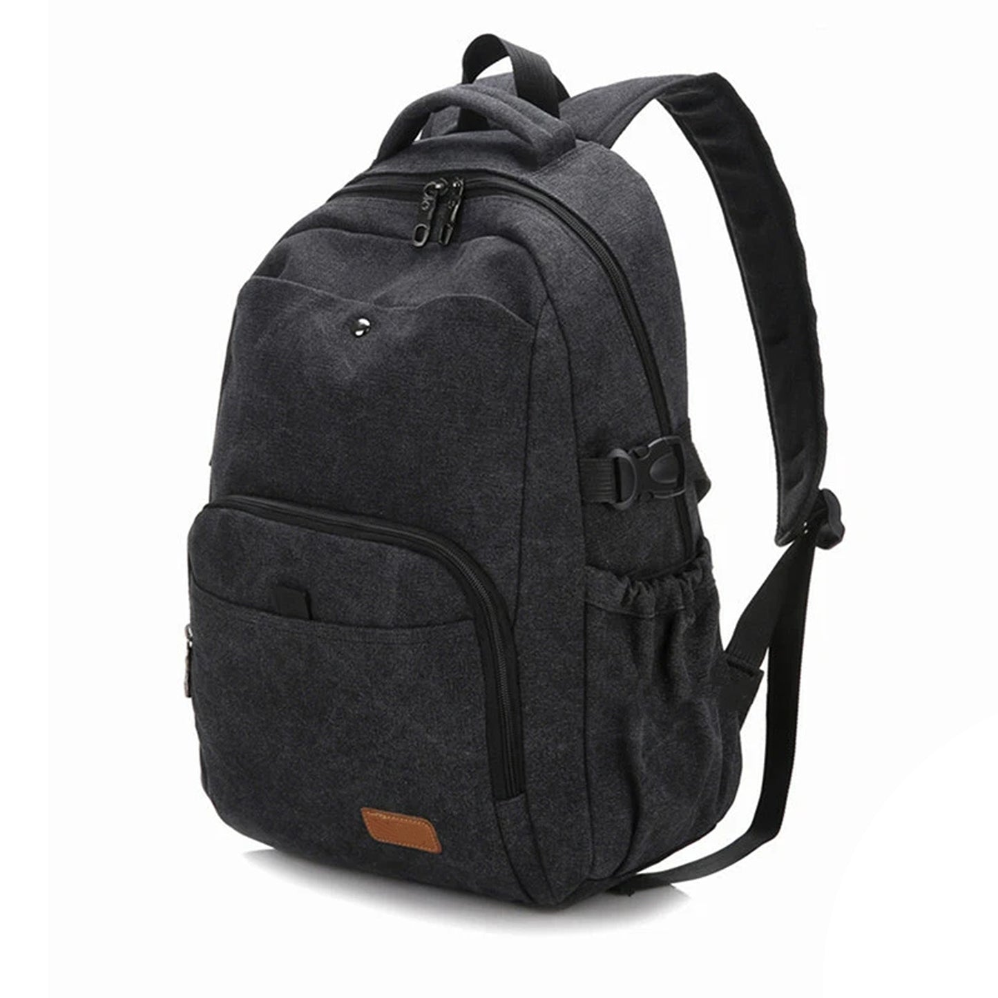 Mens Travel Backpack Vintage Canvas Bag for Laptop and School
