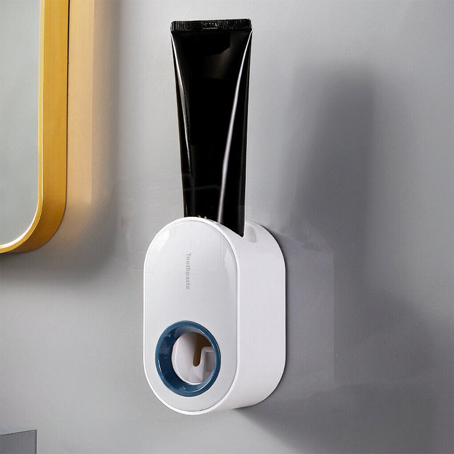 Wall Mounted Toothbrush Holder Automatic Toothpaste Dispenser