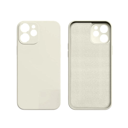 Antique White Silicone Shockproof Protective Case for iPhone 16 15 14 13 12 11 Pro
