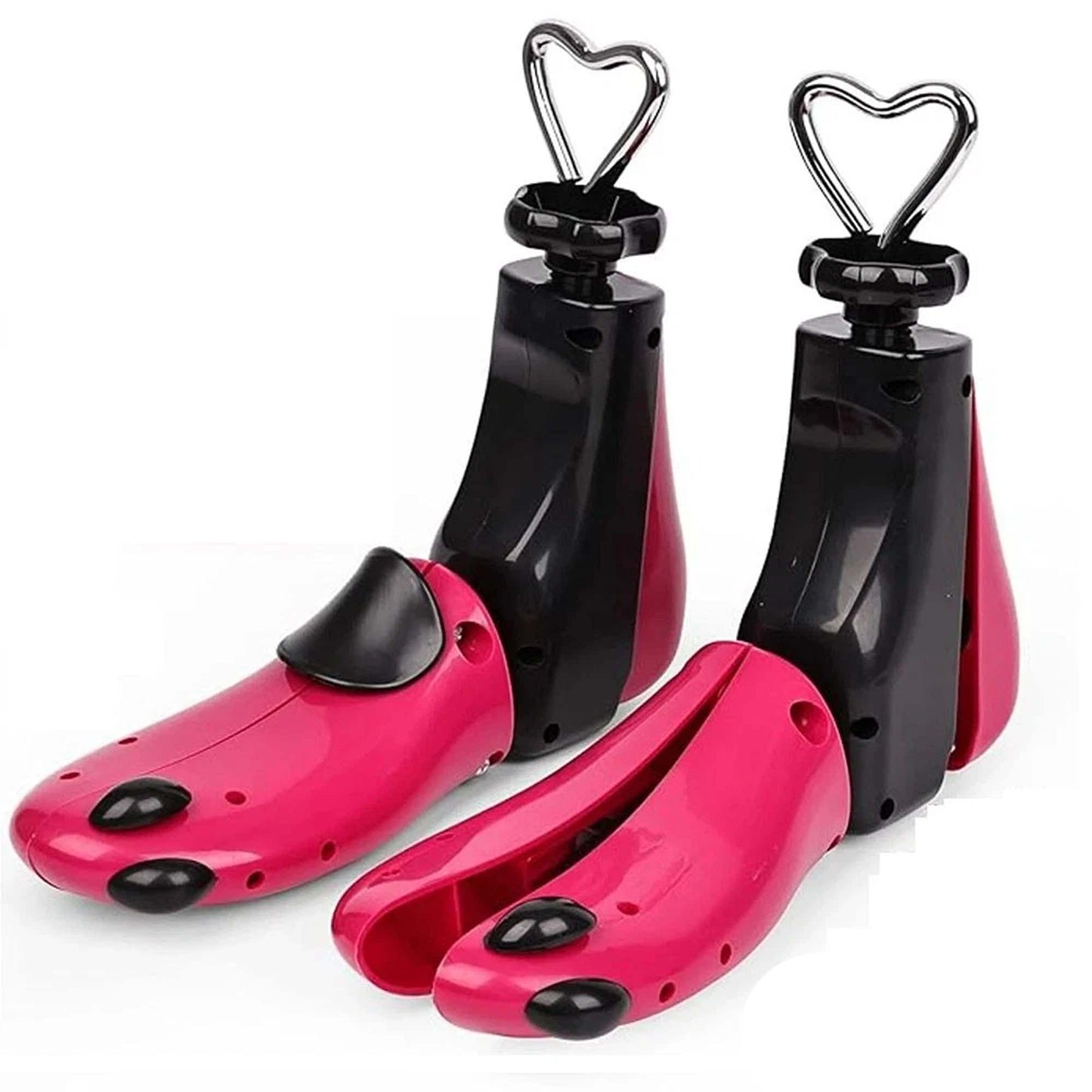 Rose Red 2 Pack Adjustable Shoe Stretcher for Men and Women