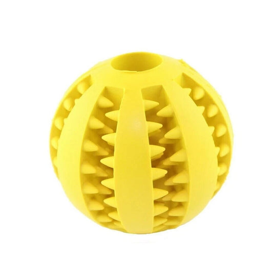 Yellow Dog Training Play Toy with Treat Holder