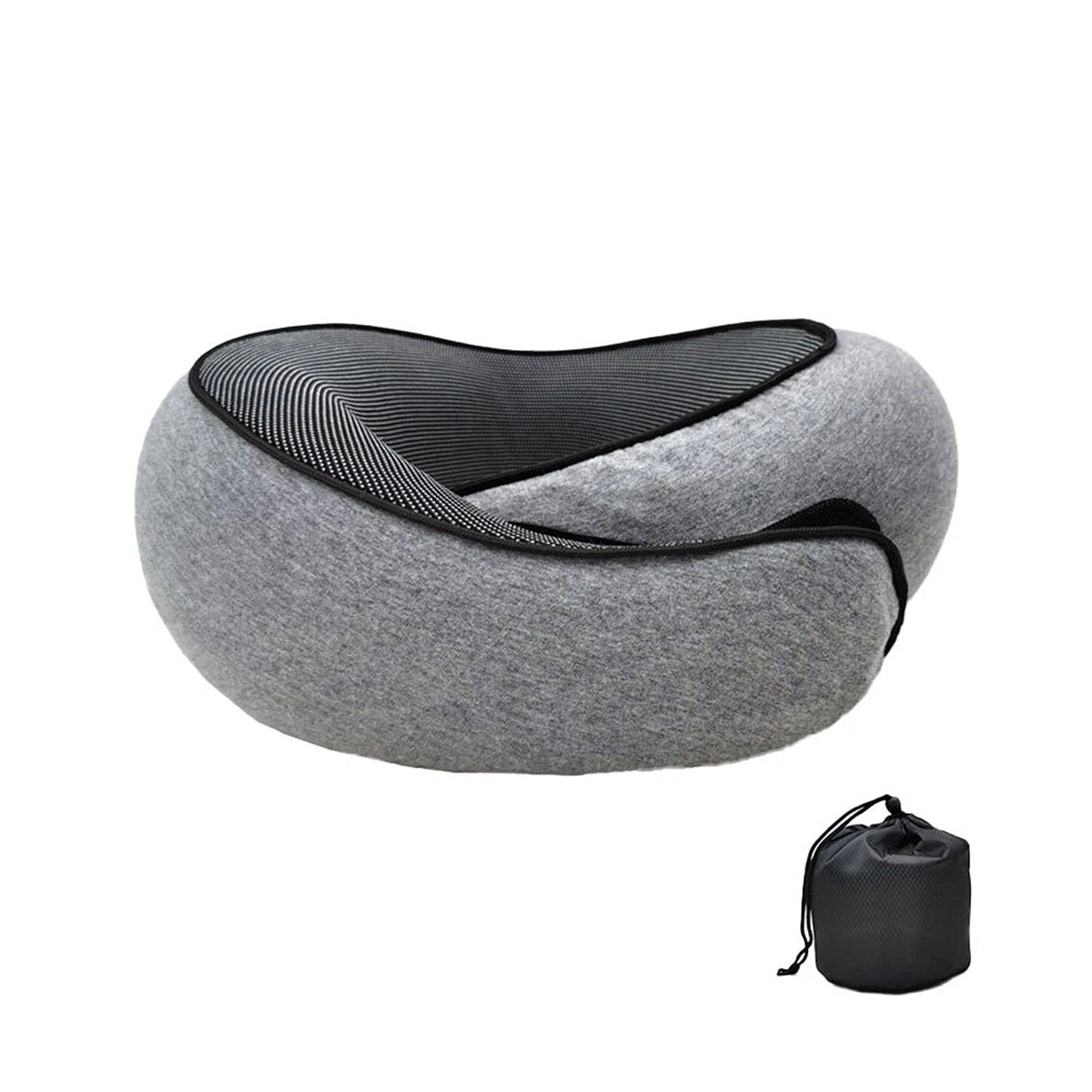 Travel Neck Pillow Memory Foam Portable Soft U Shaped Neck Head Support