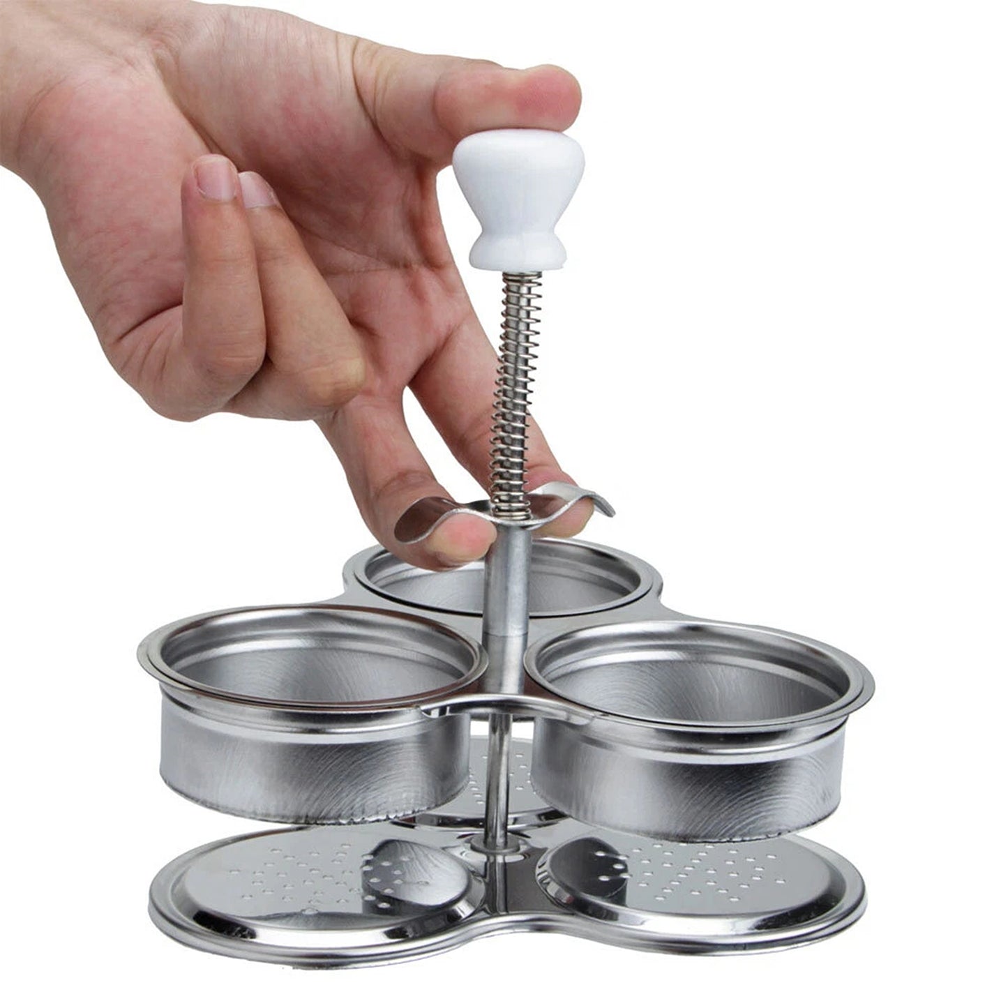 Stainless Steel Egg Poacher Pan Poached Egg Maker
