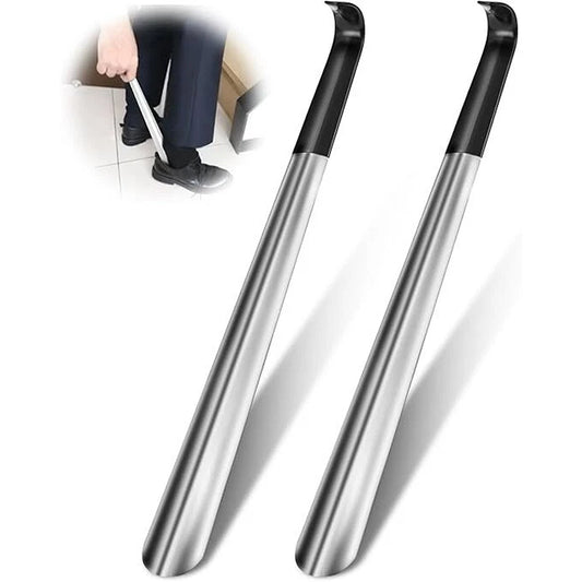 Metal Shoe Horn with Extended Handle for Easy Use