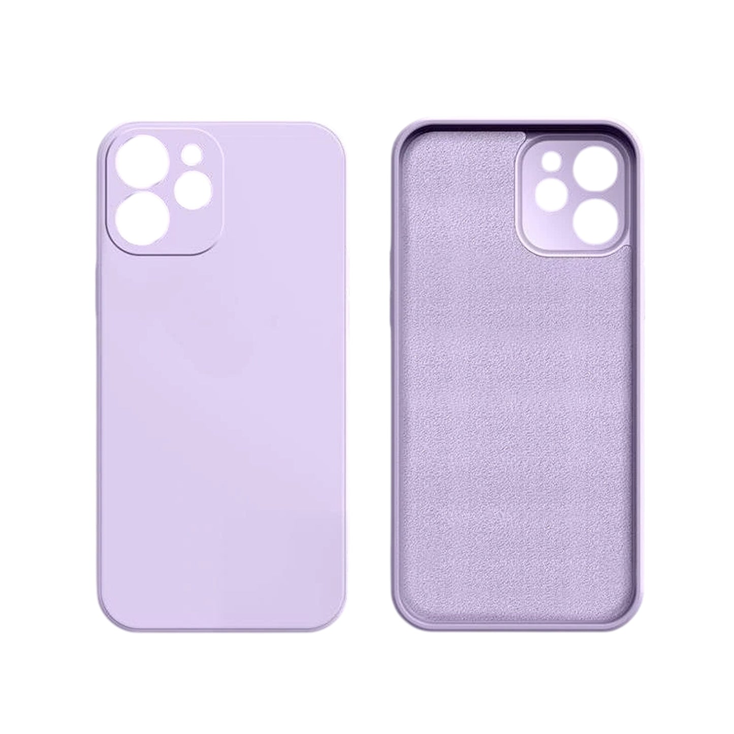 Purple Silicone Shockproof Protective Case for iPhone 16 15 14 13 12 11 Pro