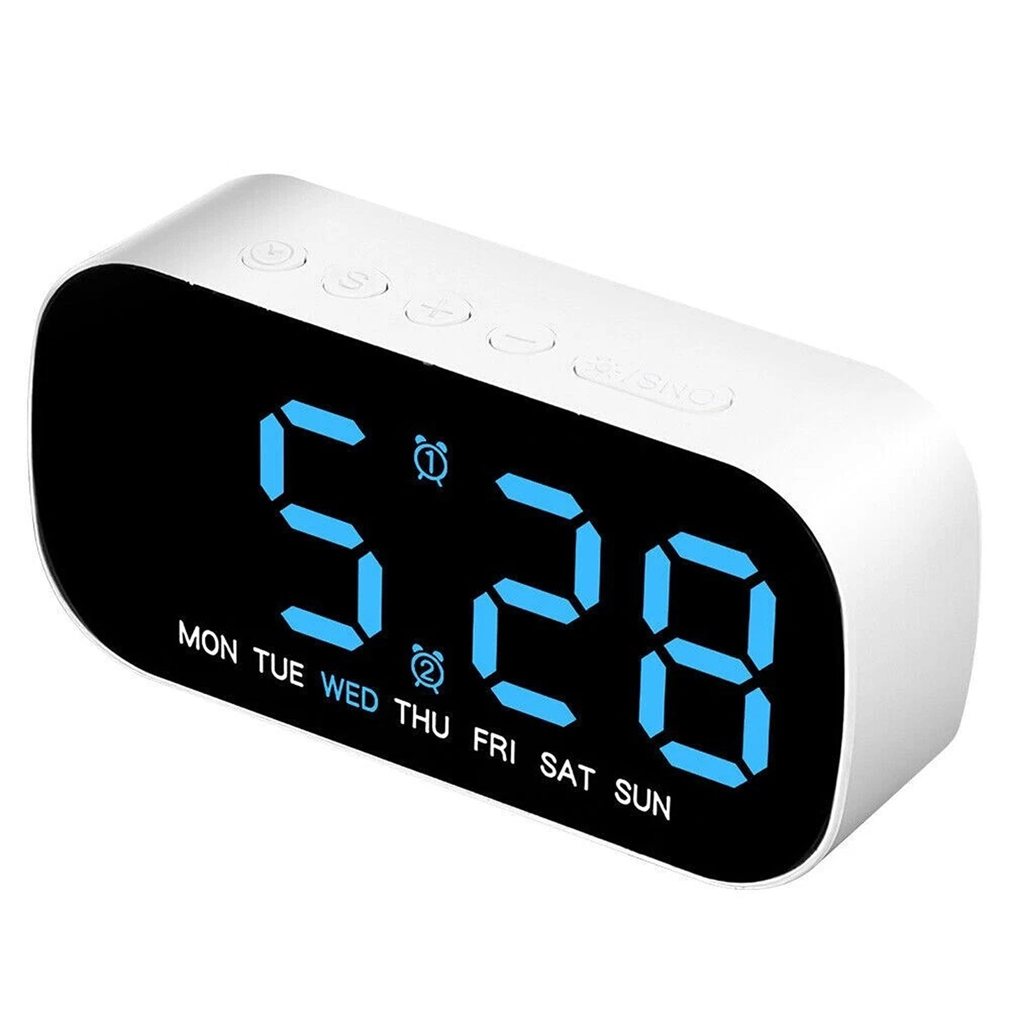 Digital LED Alarm Clock with Dual Alarm and Snooze Function
