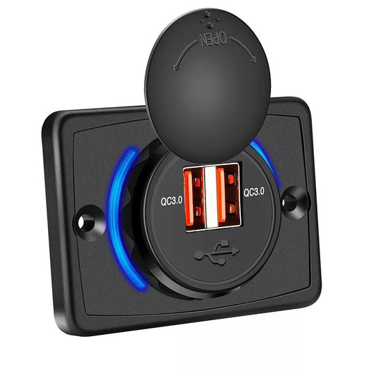 Dual USB Car Charger Socket Power Outlet 12V 24V 3.1A