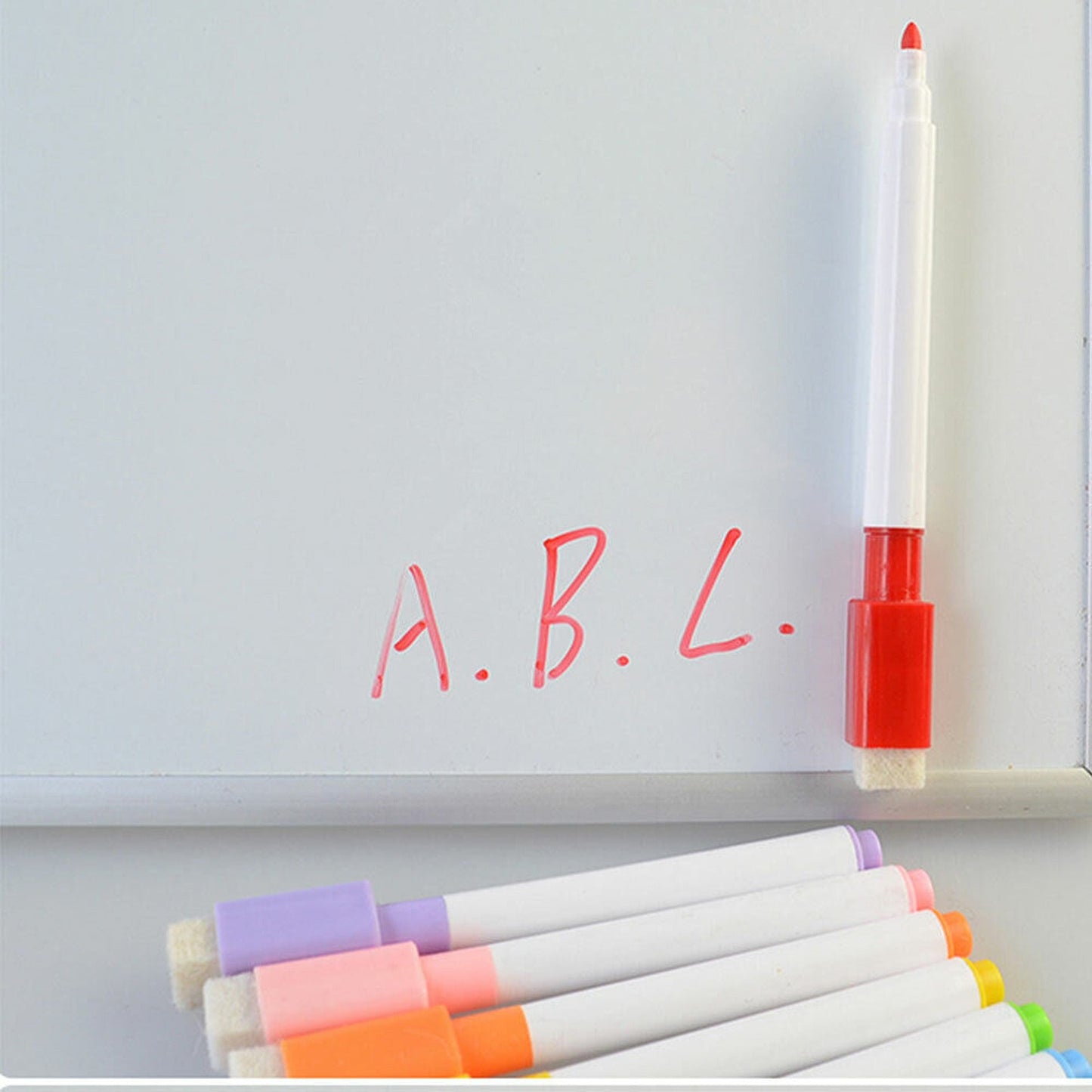 Whiteboard Marker Pens Magnetic Eraser Lid Cap 8x