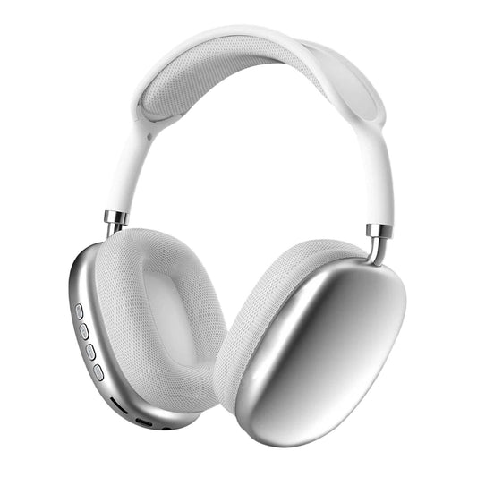 White Wireless Bluetooth Noise Cancelling Over Ear Headphones