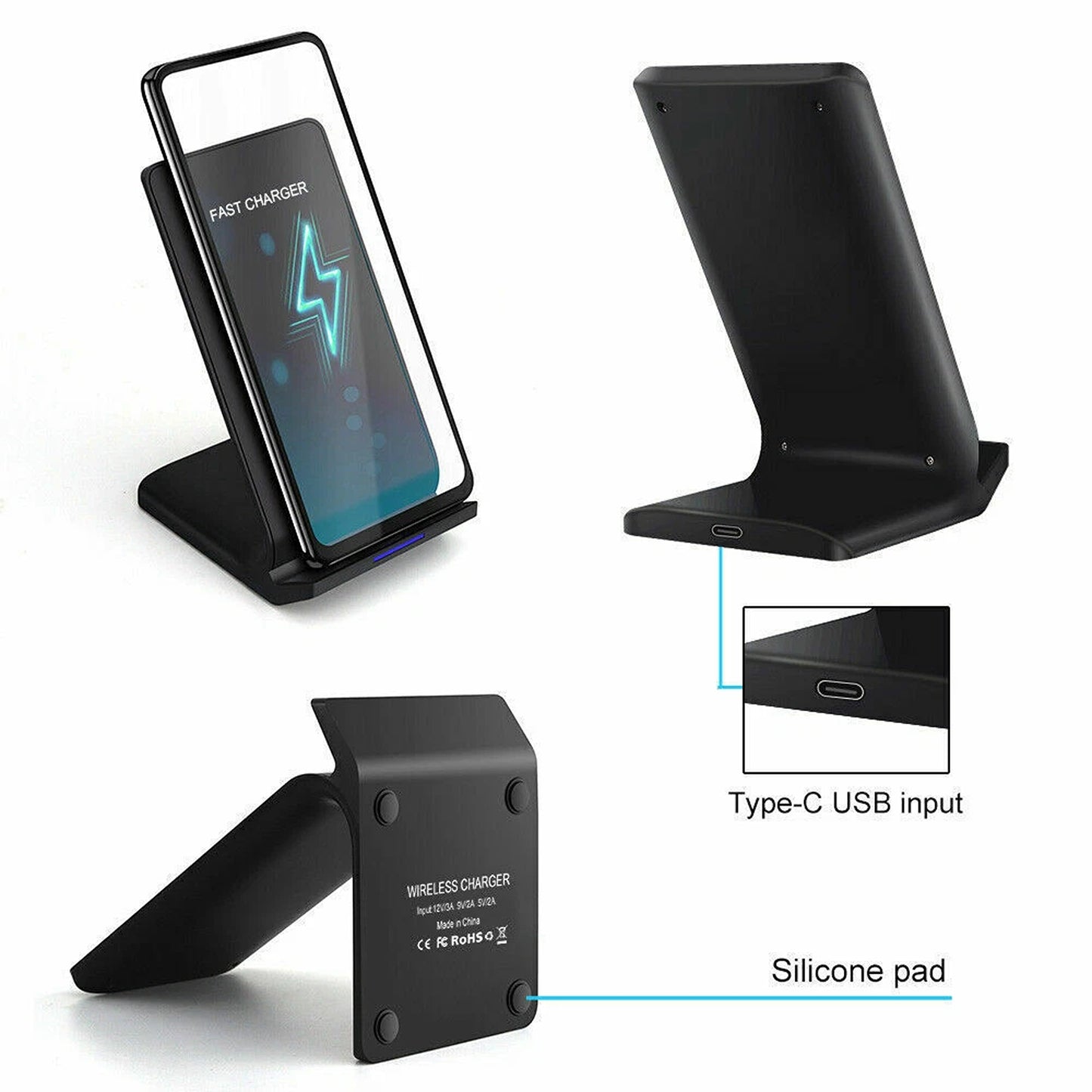 30W Wireless Charging Stand Dock for iPhone 11 12 13 14 Pro Max