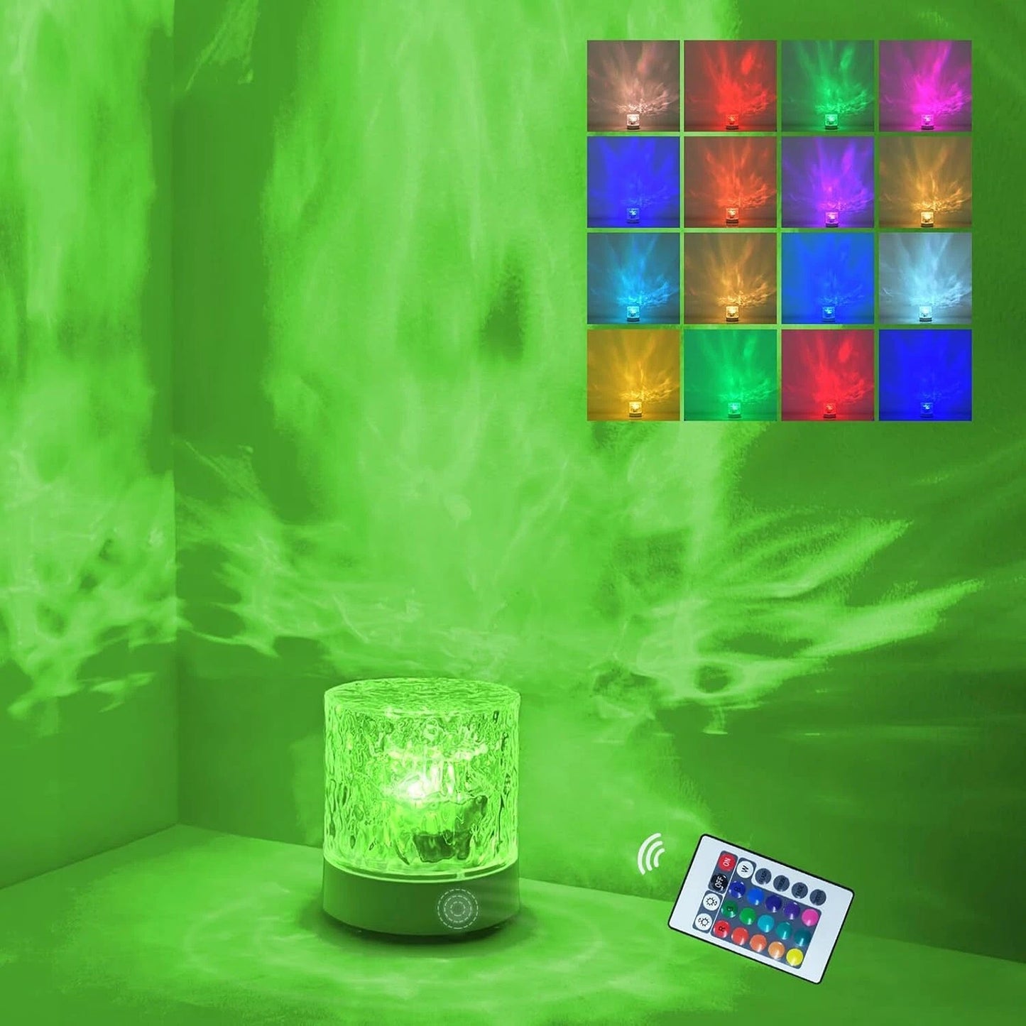 Galaxy Projector Night Light with Ocean Wave Effects