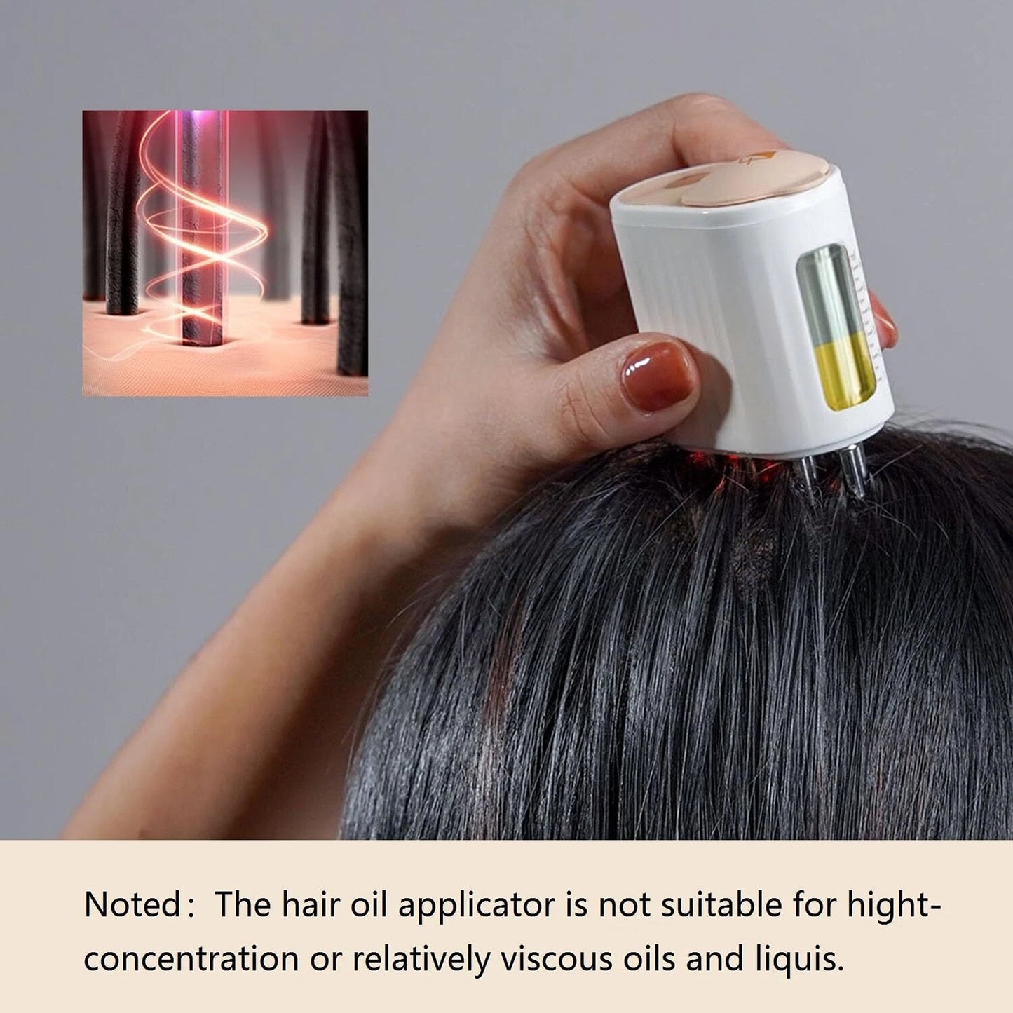 USB Rechargeable Scalp Massager Comb for Hair Care
