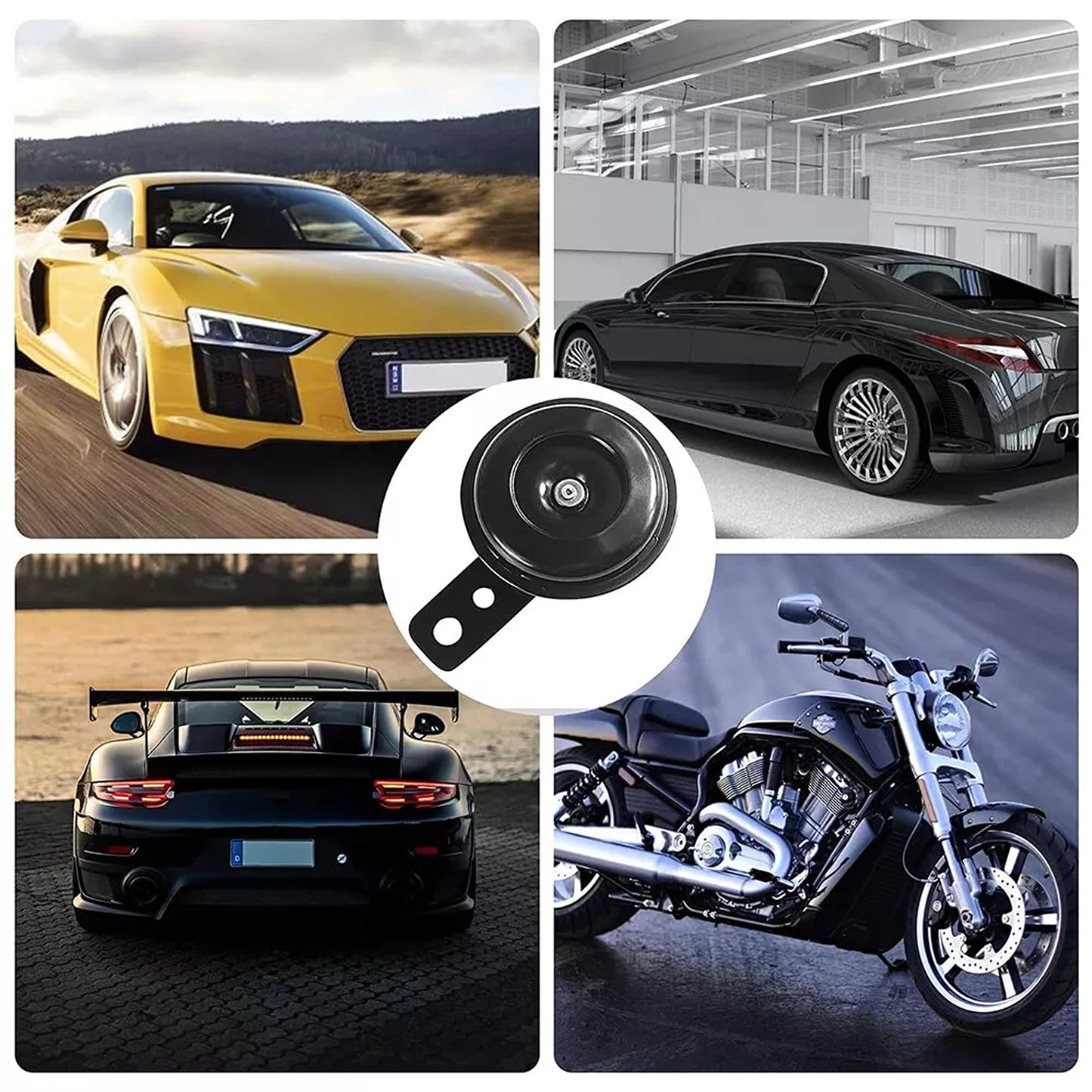 Universal 12V Waterproof Horn Loud 105dB for Motorcycle and Car