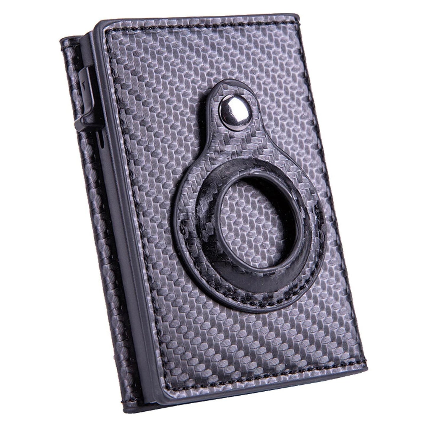 PU Leather Wallet with AirTag Holder Credit Card and Cash Case