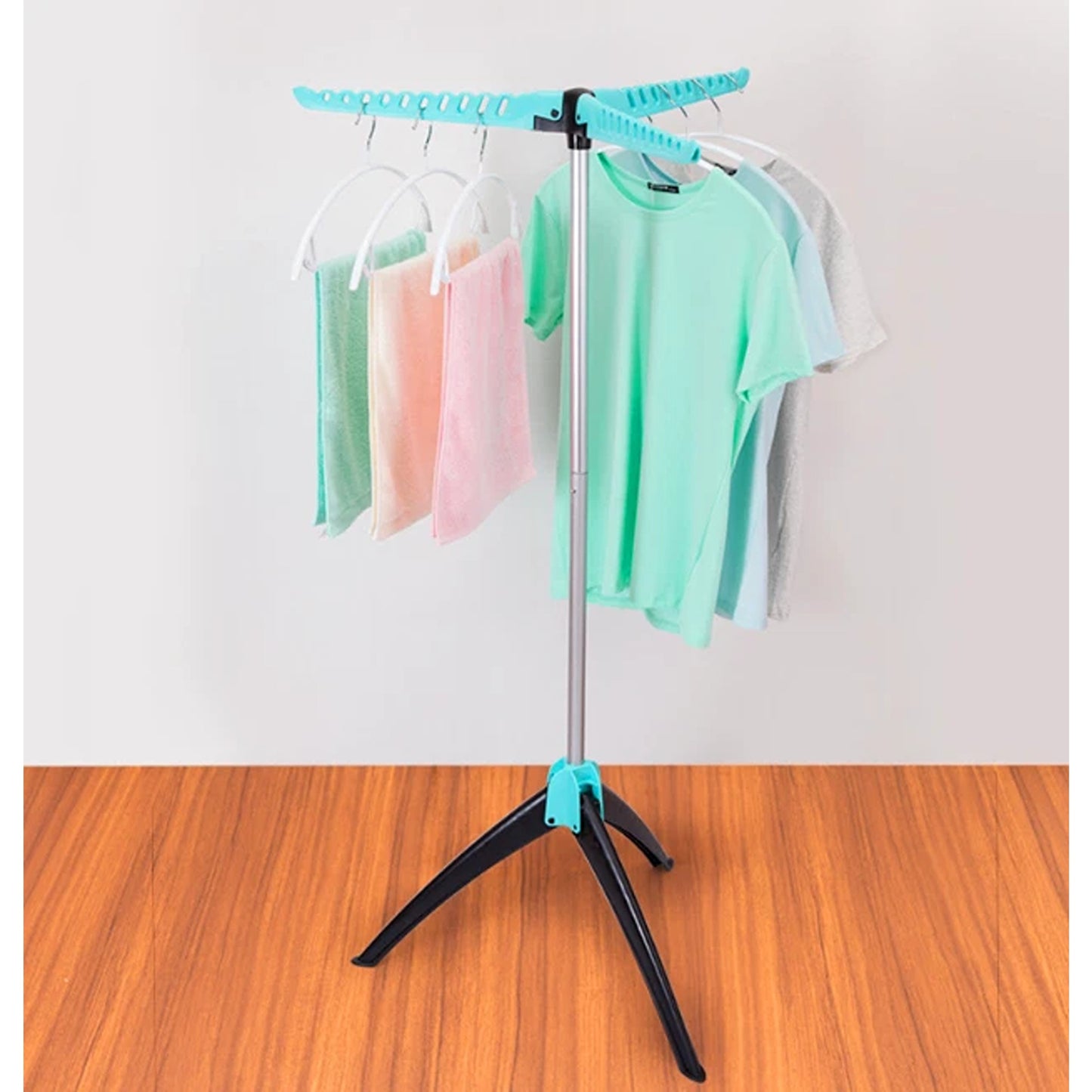 Foldable Clothes Drying Rack Collapsible Laundry Stand 135cm