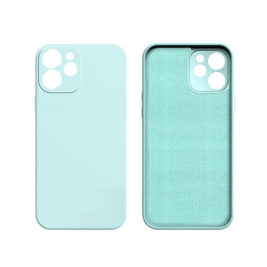 Cyan Silicone Shockproof Protective Case for iPhone 16 15 14 13 12 11 Pro