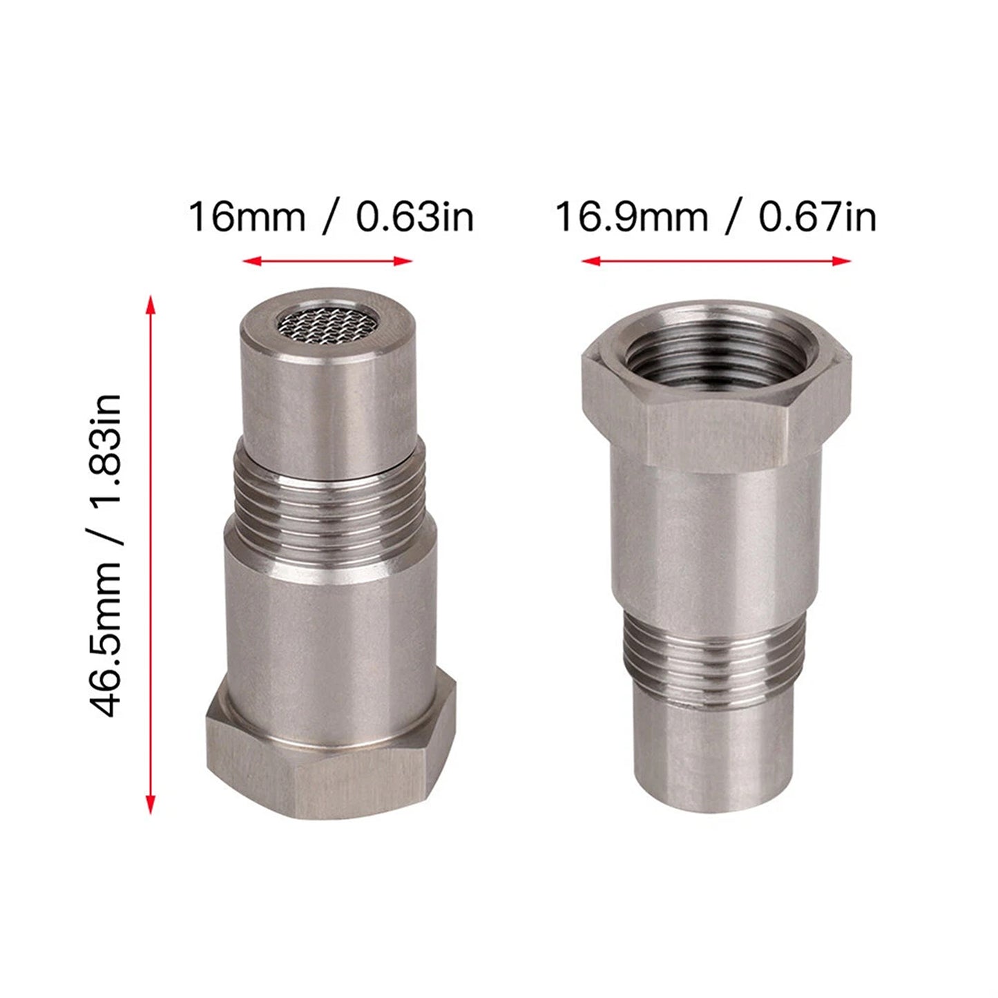 Catalytic Converter O2 Sensor Spacer Adapter Set of 2