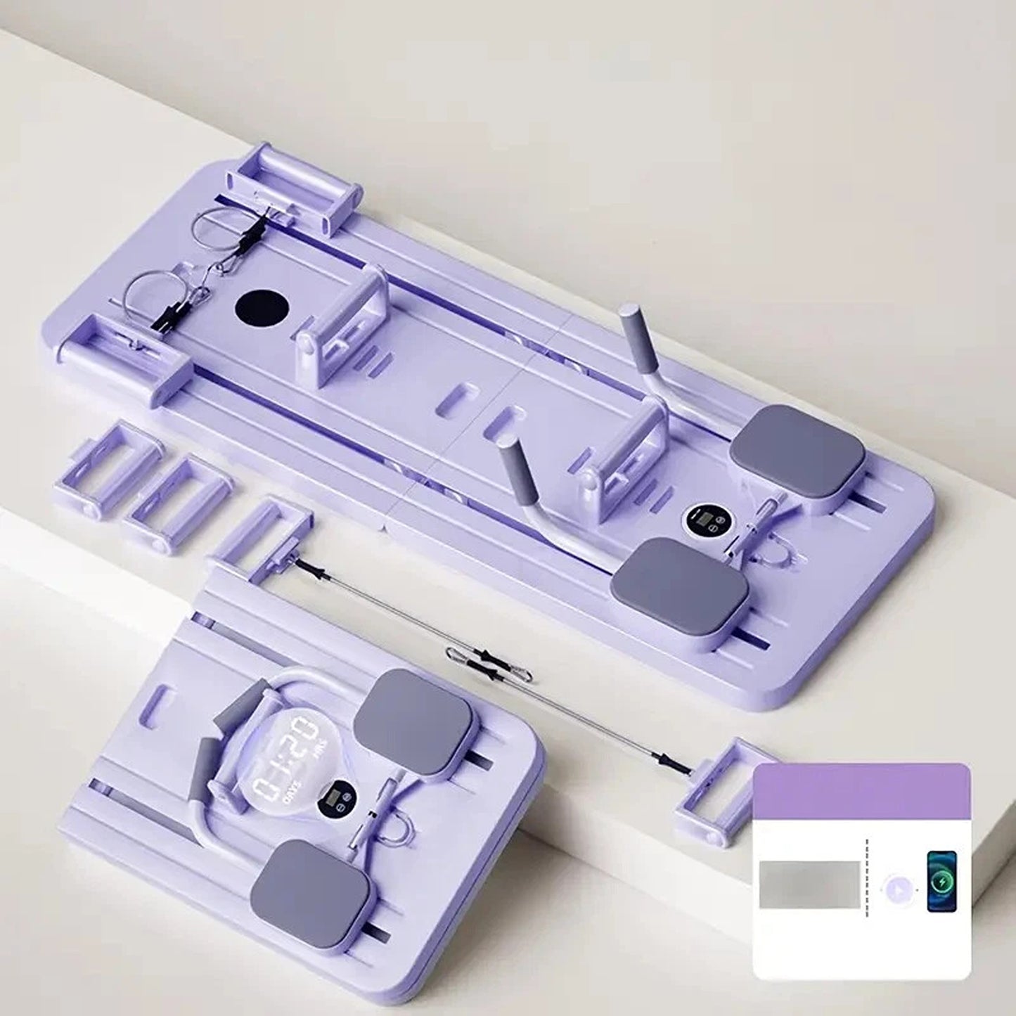 8-in-1 Multifunctional Abdominal Pilates Slide Board for Home Gym