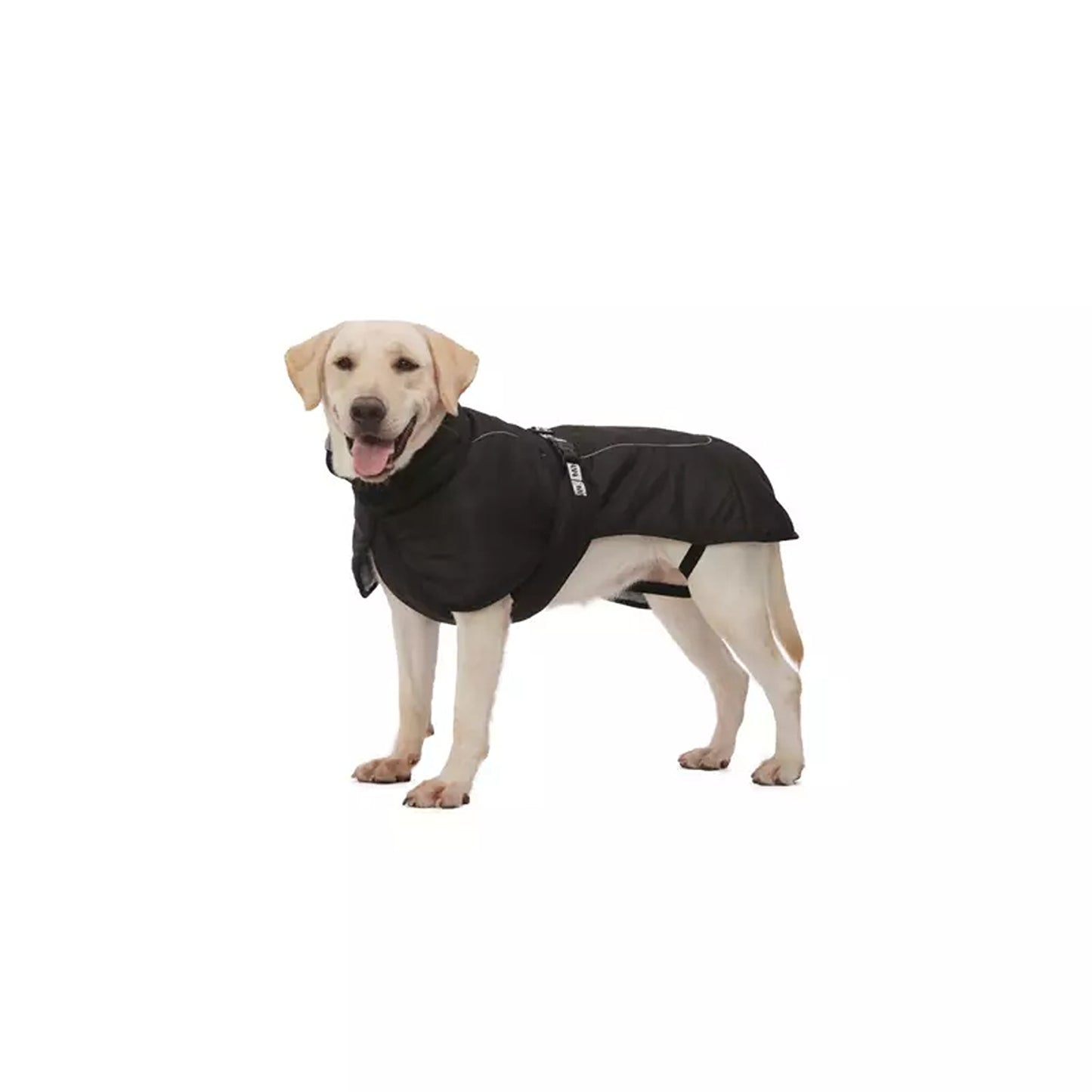 Waterproof Winter Warm Dog Jacket Thick Windproof Coat - Black