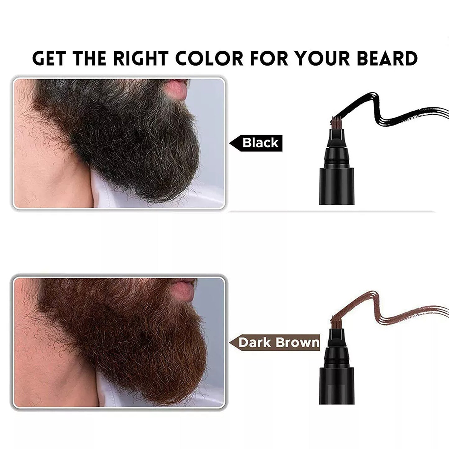 Beard and Hair Filler Pen for Thickening and Camouflage