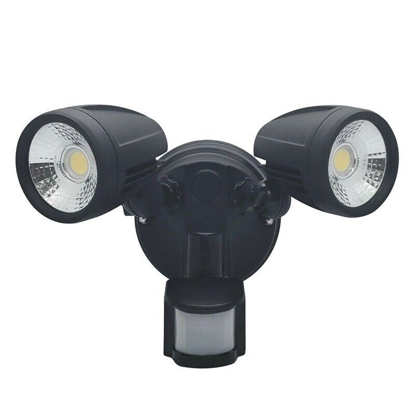 26V Twin LED Security Flood Light Outdoor Garage Sensor Spotlight