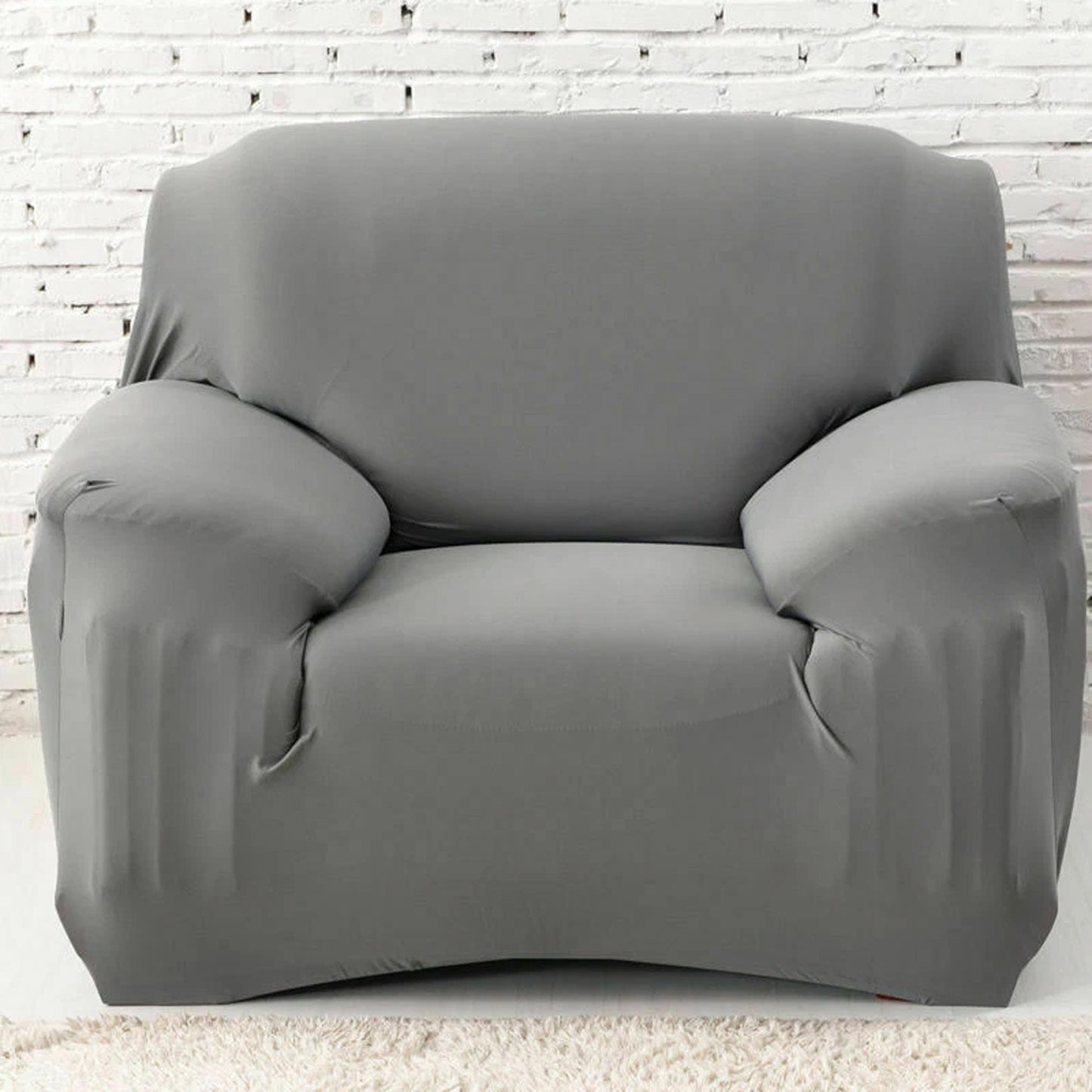 Stretch Sofa Slipcover Removable Couch Protector for 1 2 3 4 Seater - Grey