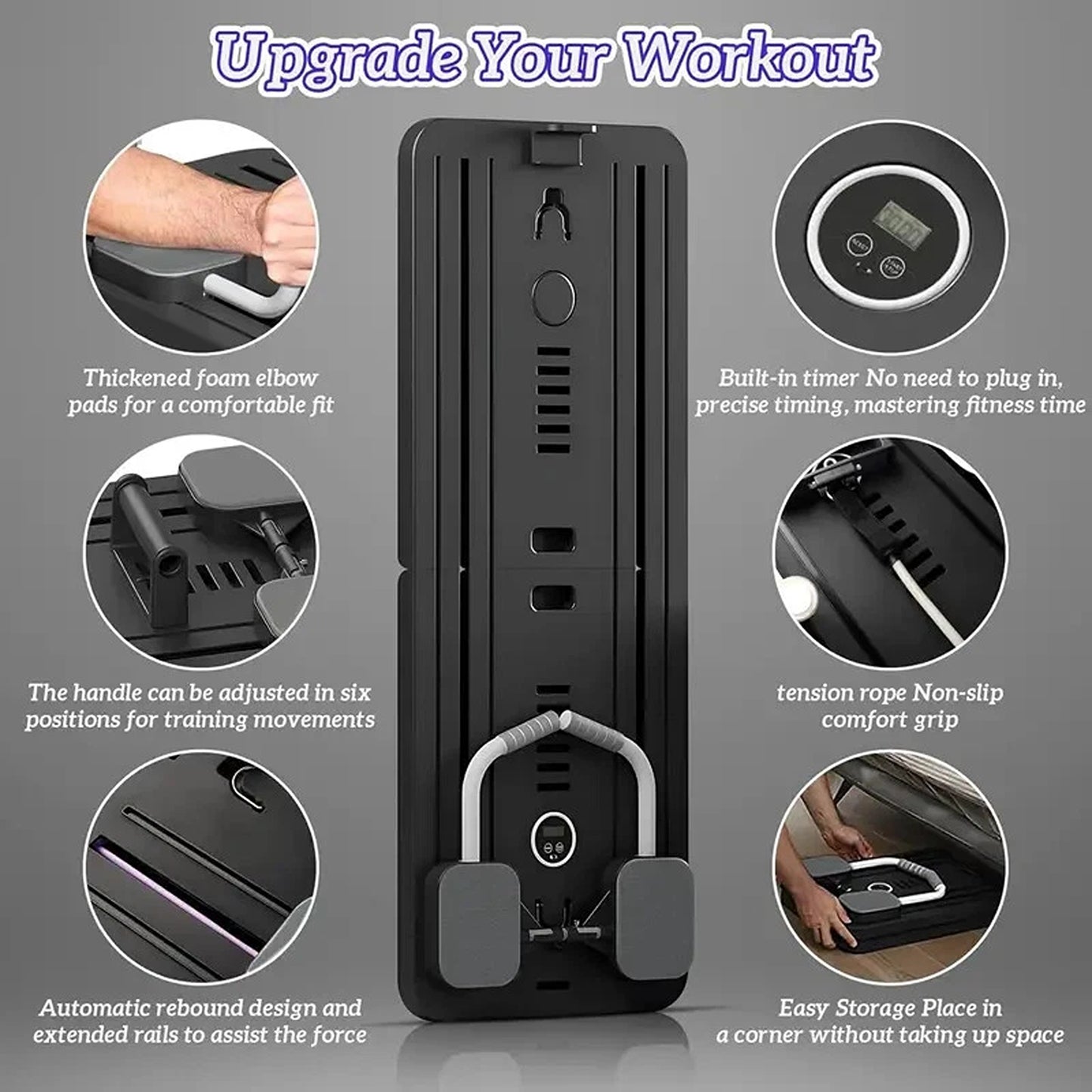 8-in-1 Multifunctional Abdominal Pilates Slide Board for Home Gym
