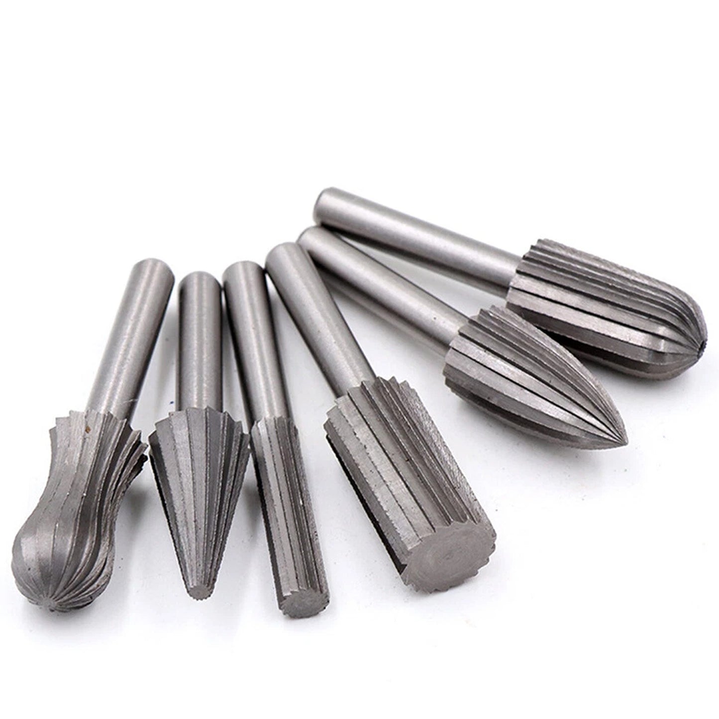 6 Piece Tungsten Carbide Burr Set Rotary Drill Bit Die Grinder