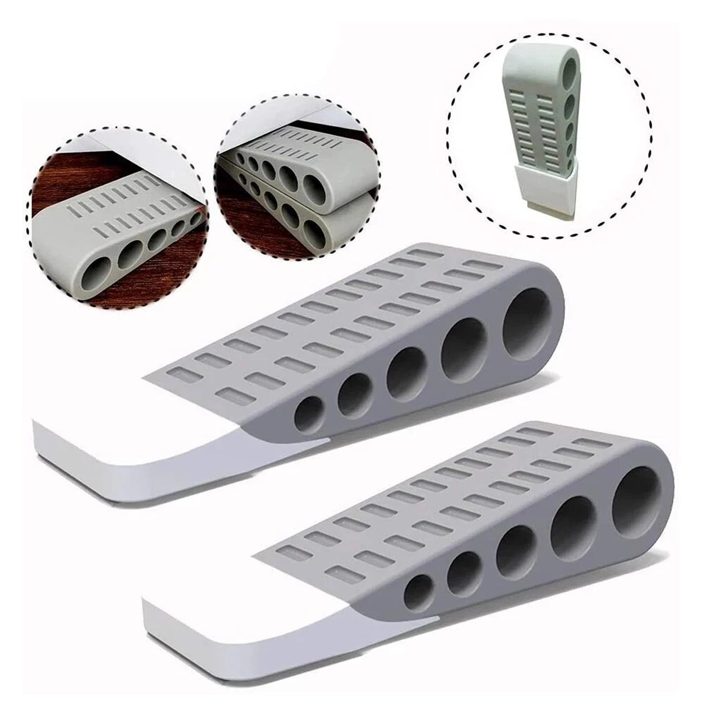 3pcs Door Wedge Stoppers for Safety and Security