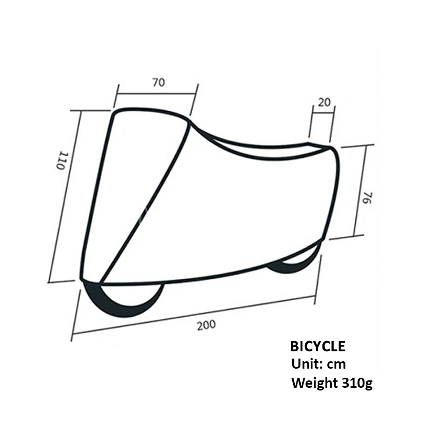 Durable Waterproof Bike Cover for One Bicycle Outdoor Use