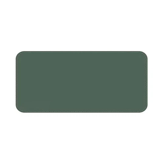 Dark Green PU Leather Extended Mouse Pad for Gaming and Office Use