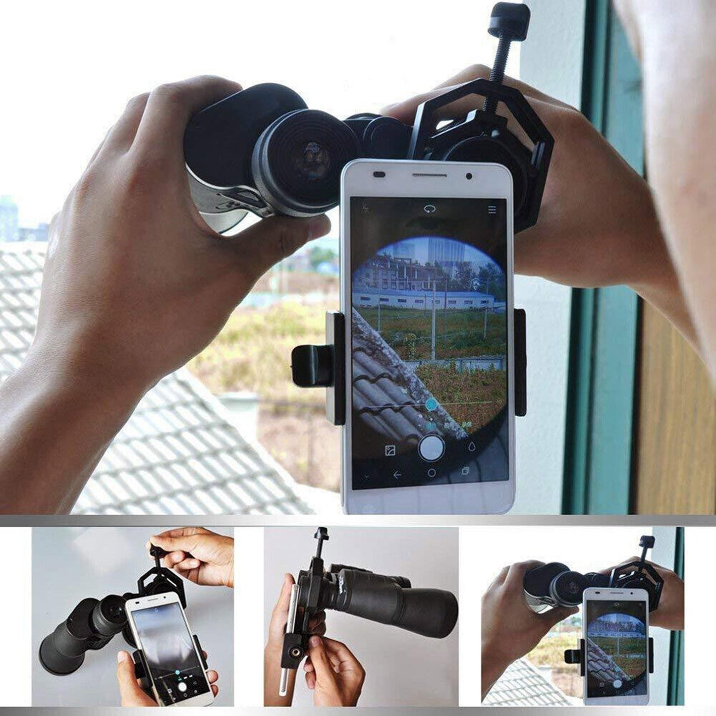 Spotting Scope Mount Universal Mobile Phone Holder