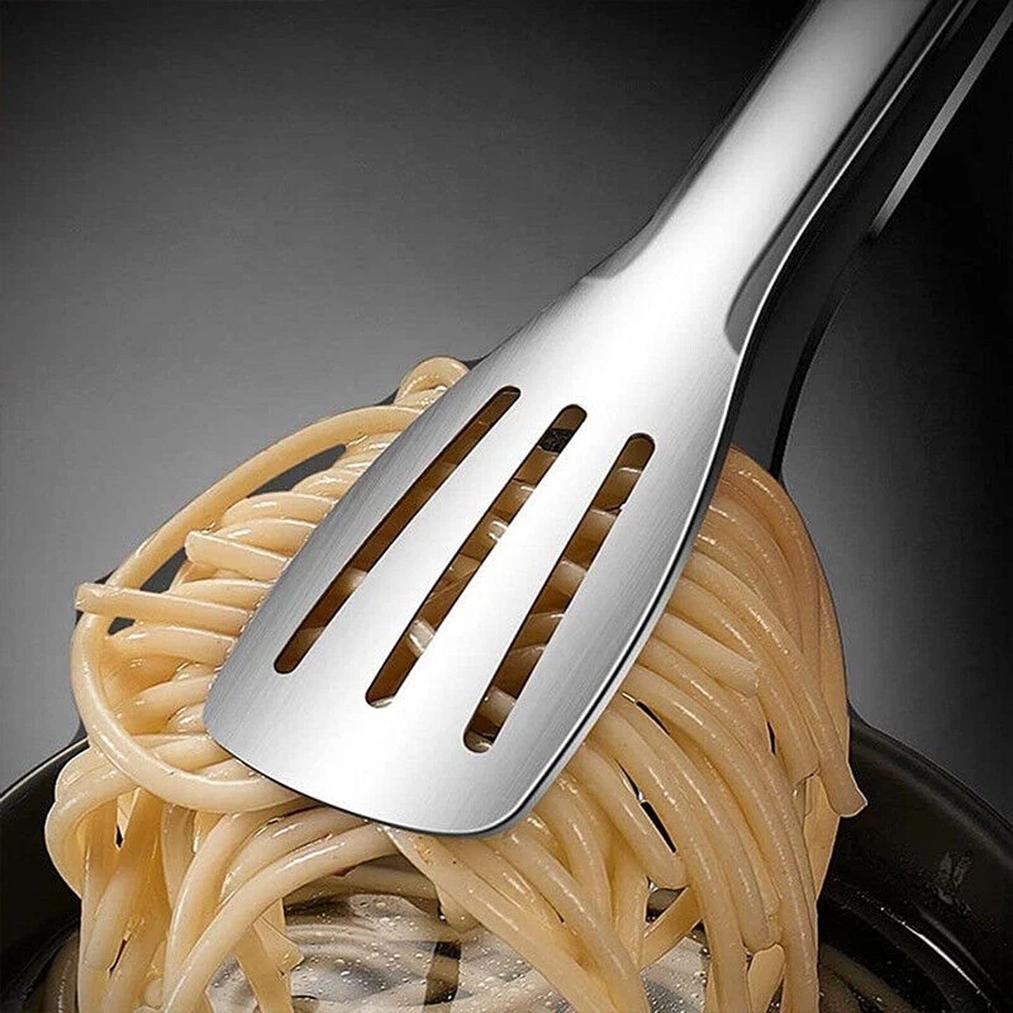 3 Piece Stainless Steel Food Tongs Grill Meat Bread Serving