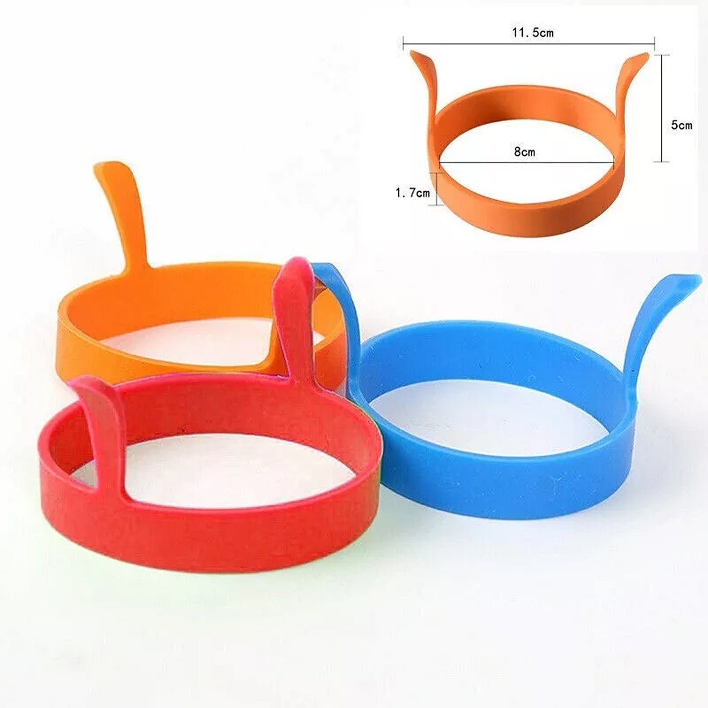 6pcs Silicone Egg Rings Non Stick Cooking and Baking Tools