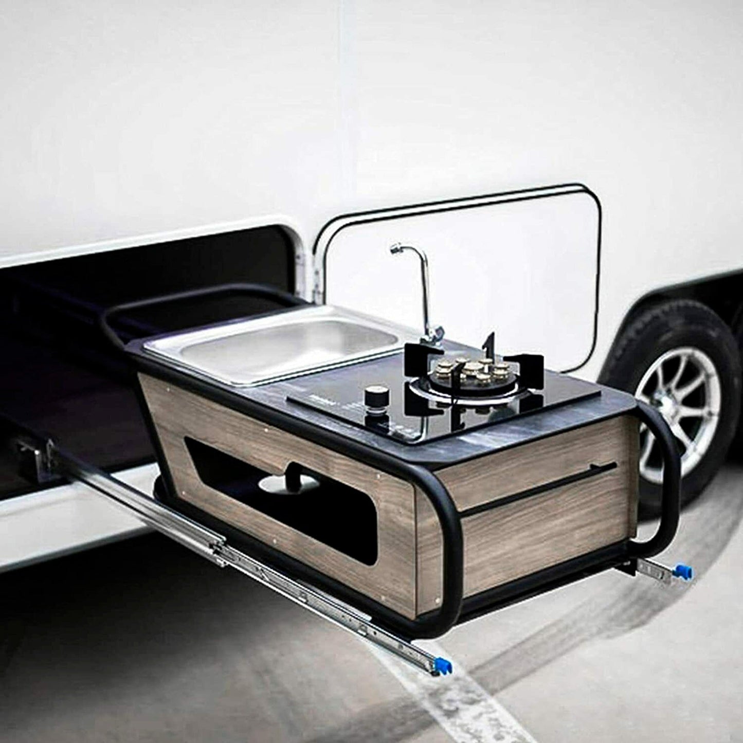 1500mm Heavy Duty Locking Drawer Slides 125KG Trailer Runners 2x