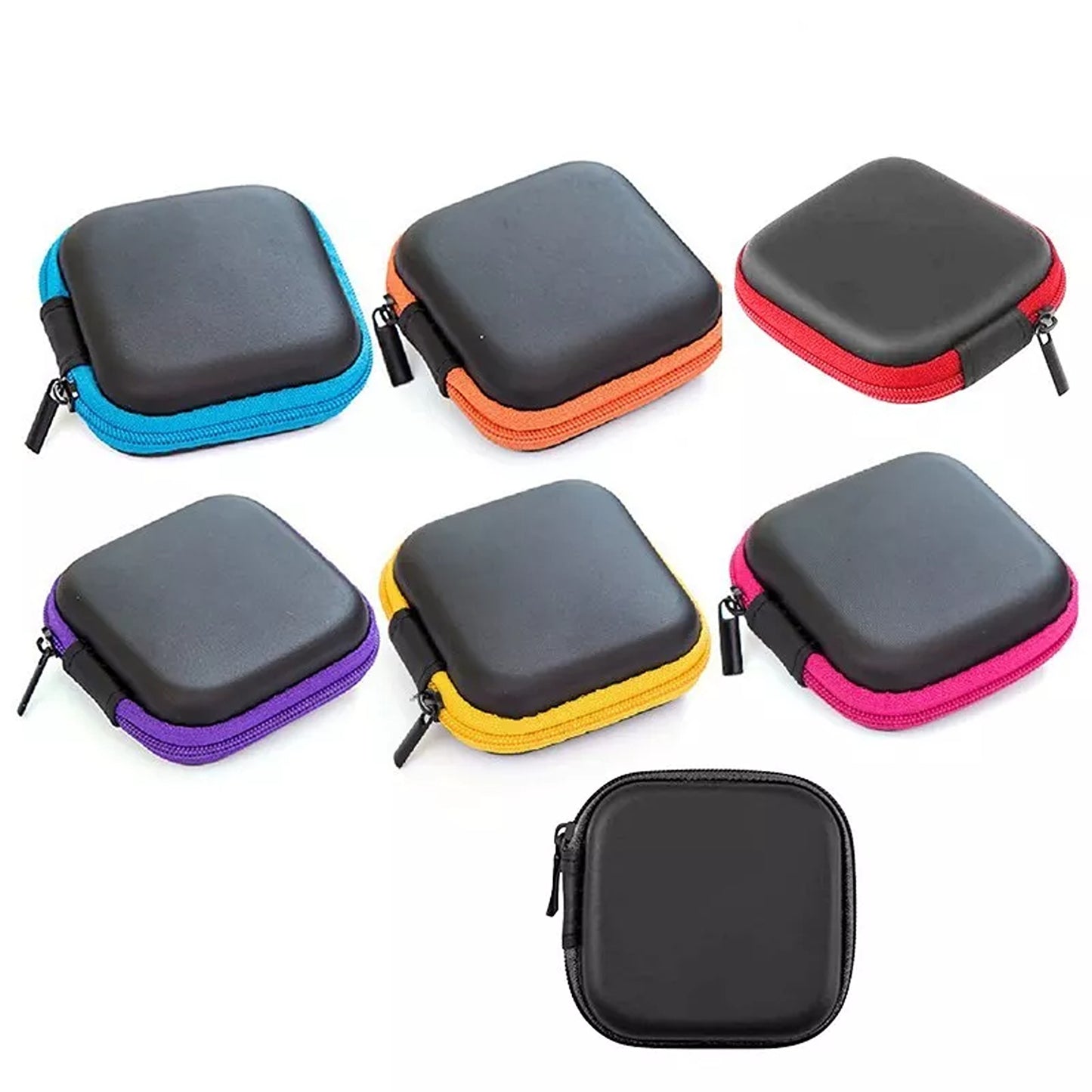 Portable Hard Case Pouch Storage Bag for Earphones Headphones Earbuds Cable