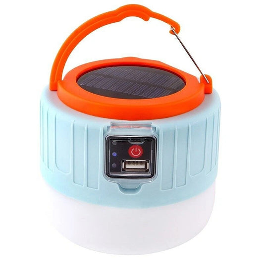 USB Rechargeable Solar LED Lantern for Camping and Outdoor